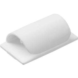 D-line kabelklemmer - 6 stk. (hvid)