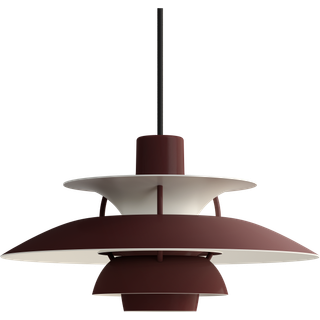 PH 5 Mini pendel, monokrom burgundy