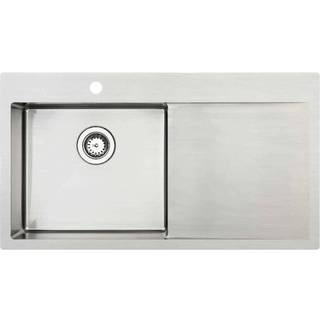 Lavabo Kubus 900 soft Rustfri stålvask 900x500 - Bassin til venstre