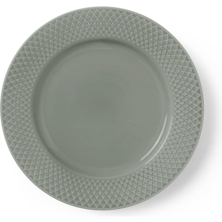Lyngby Frokosttallerken Rhombe Earth Frokosttallerken Ø21 cm moss