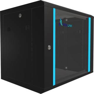 Extralink Rackmount cabinet 9U 600x450 Black wall mounted