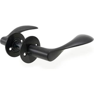 d line Arne Jacobsen dørgreb 111 mm m. rosetter, CC30, PVD Sort