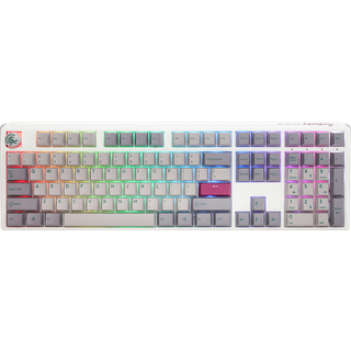Ducky One 3 - Mist Nordic - Fullsize - Cherry Brown - RGB - ND - Gaming Tastatur - Nordisk - Grå