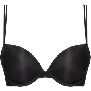 Calvin Klein Sheer Marquisette Push Up Bra - Black - E 75