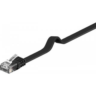 CAT 6 fladt patchkabel, U/UTP, light brun, 1,5m