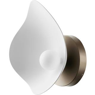 Florii 1 væglampe, mørk bronze/hvid