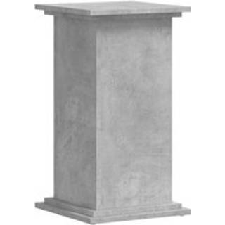 Plantestativ Konstrueret Træ Etræsfarve - Betongrå / 33 x 33 x 60 cm
