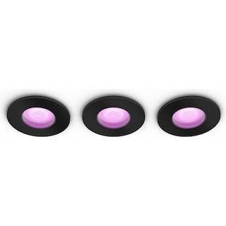 Philips Hue Xamento Hue recessed sort 3x4.2W - Spot - White Color Ambience