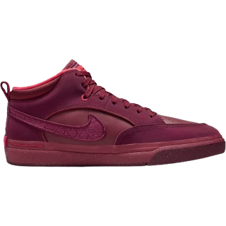 Nike Sb React Leo PRM Skatesko - 7.5 - dk beetroot/dk btrt/tm rd