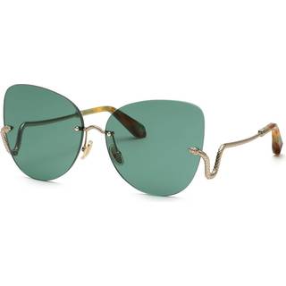 Roberto Cavalli SRC062 594Y 64 Solbriller Kvinder Guld - Shiny Light Gold - 64mm