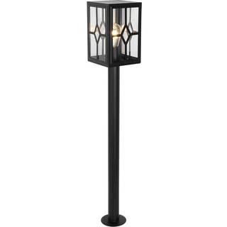 Klassisk udendørs stående lampe sort 100 cm IP44 - Dover