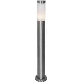Moderne udendørs stolpelampe stål med opal 80 cm IP44 - Rox