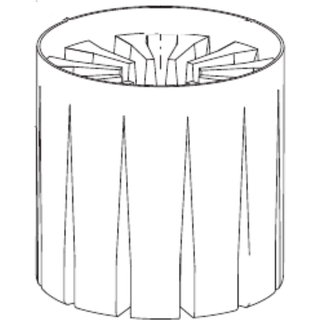 Nilfisk Stjernefilter, L-klasse D400x340 mm.
