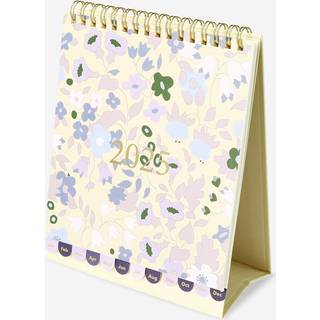 Blomstret bordkalender - engelsk