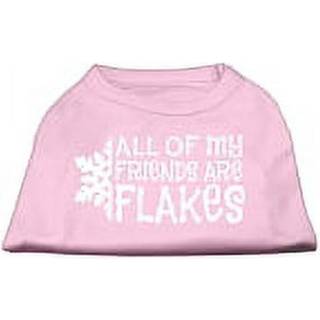Alla mina vänner är flingor skärmtryck skjorta ljusrosa xxl