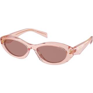 Prada PR 26ZSF Asian Fit 19Q10D 56 Solbriller Kvinder Lyserød - Transparent Peach Pink - 56mm