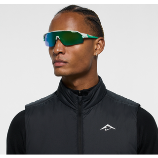 Nike Mand NIKE FLYFREE SHIELD EV24033 907 Solbriller Bio-injekt Sølv Grøn Maske Normal Spejl