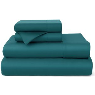 Cozy House Collection 100 % rayon afledt af bambus lagners?t - k?lende ?ndbar silkebl?d 4-delt senget?jss?t med dyb lomme (King Dark Teal)