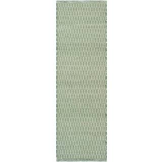 Chhatwal & Jonsson Mohini gulvtæppe 80x250 Cm t - Mønstrede tæpper Uld Grøn - RDH082870-24
