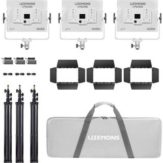 Godox Litemons tofarvet LED-lyspanel med 3 lyssæt  LP600Bi