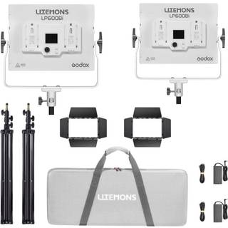 Godox Litemons Bi color LED Light Panel 2 light kit LP600Bi