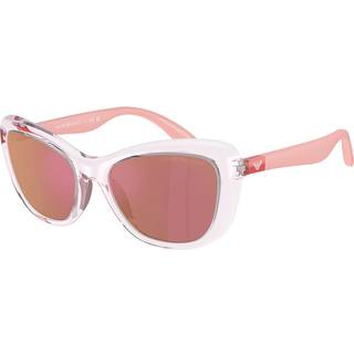 Emporio Armani EK4004F Børn Asian Fit 6139D0 50 Solbriller Børn Lyserød - Shiny Transparent Pink - 50mm