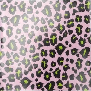 Meterware PVC-Stoff Glossy Acid Leo rosa - Rosa