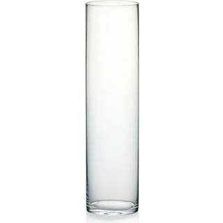 WGV -cylindervasediameter 5 """" H?jde 20 """" Klar glasblomsterplantbeholder Container Tall Centerpiece Arrangement til bryllupsfest Home Office Dec
