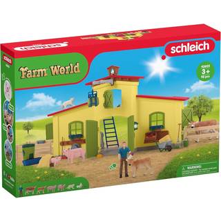 Schleich Stor Gård med Dyr og Tilbehør