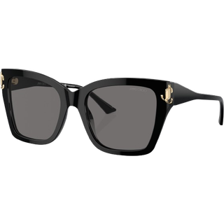 Jimmy Choo Kvinde JC5012 500081 Solbriller Acetat Sort Grå Firkantet Polariseret