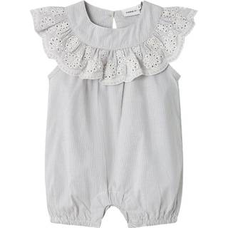 Name It Chambray Blue Stribet Sunsuit
