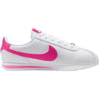Nike Nike White/Pink Youth Cortez Trainers