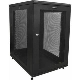 Startech Startech.com Rk1833bkm Stativ 18u Fritstående Reol Sort