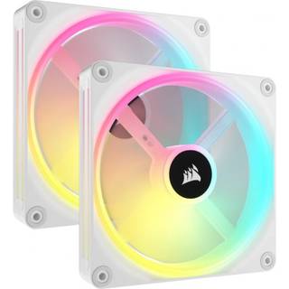 Corsair iCUE LINK QX140 RGB Starter Kit - White - Kabinet køler - 140mm - Hvid med RGB - 37 dBA