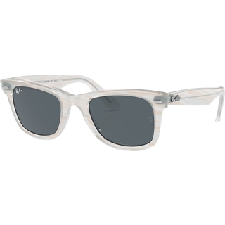Ray-Ban RB2140 Wayfarer 1407R5 50 Solbriller Mænd Blue - Transparent Striped Light Blue Photochro - 50mm