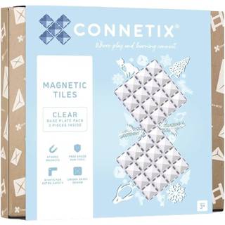 CONNETIX Base Plate - magnetplader 2 stk. - clear