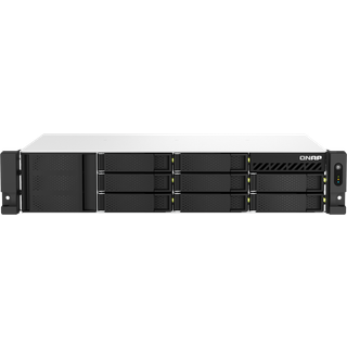 QNAP TS-873AEU-4G NAS & lagringsserver Stativ (2U) Ryzen Embedded V1500B 4 GB DDR4 0 TB QuTS hero Sort
