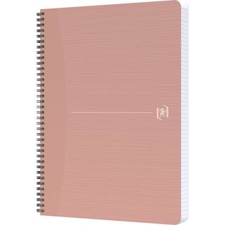 Oxford My Rec’Up notesbog A4 med spiral kvadreret pink