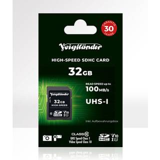 Voigtländer High-speed SDHC, UHS-I Cl10, U1, V10 (100/15 MB/s) 32 GB
