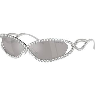 Sonnenbrille, Maskenform, SK7024, Silberfarben