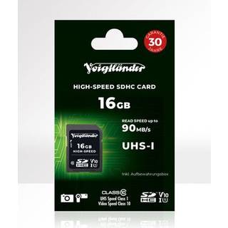 Voigtländer High-speed SDHC, UHS-I Cl10, U1, V10 (90/12 MB/s) 16 GB