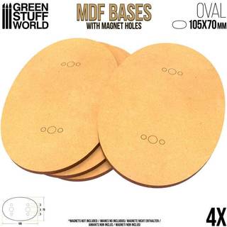 MDF Bases - Oval 105x70mm x4