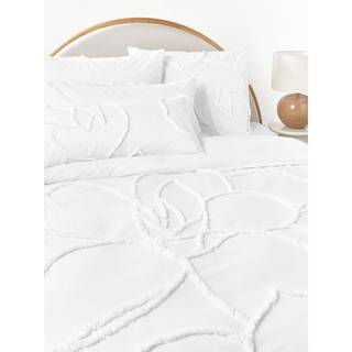 Madeline dynebetræk i bomuldspercale med tuftede detaljer