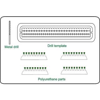Hexagonale Schrauben K��pfe 1,5 mm 60 St. mit 0,9 mm Bohrer