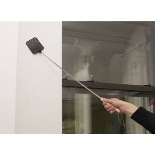 Kikkerland Extendable Fly Swatter Assorted Black/Green