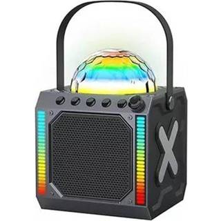 Denver Trådløs Bluetooth Højtaler - inkl. Diskokugle-Lys & Mikrofon - Sort