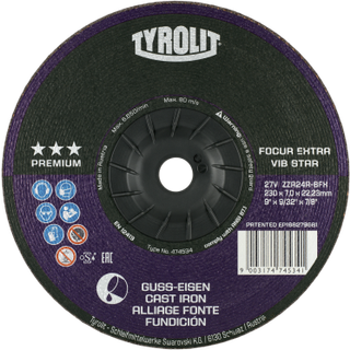 Skrubskive Premium 27FV ø230×7 ZZA24S-BFX