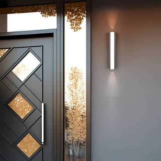 Trio Lighting LED udendørs væglampe Marne, Aluminium/grå/zink, Aluminium, Moderne