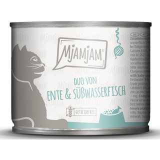 MjAMjAM Duo af fin and og ferskvandsfisk med gulerødder 200 g 114.75 DKK/1 kg (6 x 200.0g)