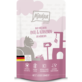 MjAMjAM Mos - duo af fin and og saftig kylling med gulerødder 125 g 151.60 DKK/1 kg (12 x 125.0g)